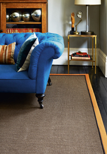 Sisal Boucle Bitterne double cotton border