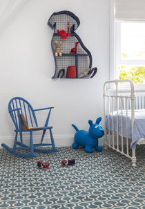 Wool Quirky B Honeycomb Duck Egg Natural Carpet