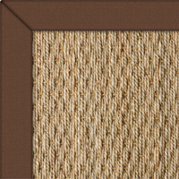 Seagrass Natural with Rug Conker Cotton border