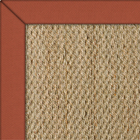 Seagrass Superior Natural Rug with Tusan Cotton Herringbone border