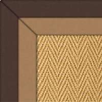 Sisal Herringbone Rug with double cotton border