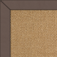 Sisal Tweed Rug with Flint Leather border