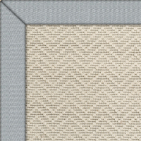 Wool Iconic Chevron Rug with Linen Stratus border