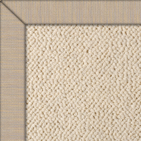 Wool Knot Snug Rug with Pearl Fishscale border