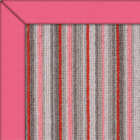 Wool Rock n Roll Kiss Rug with Pink Cotton border